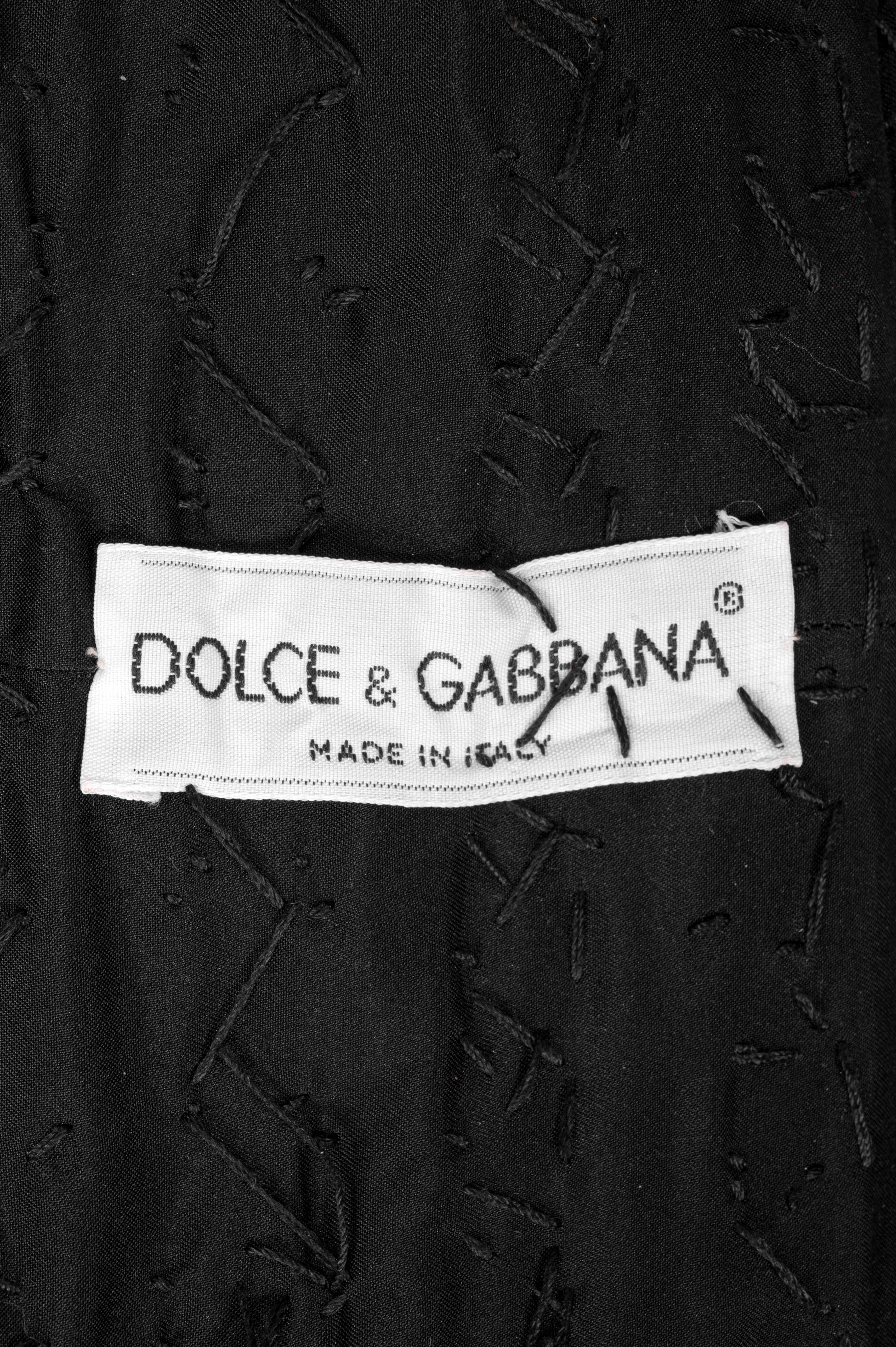 DOLCE & GABBANA Fall 1991 Runway Multicoloured Crystal-Embellished Mini Skirt For Sale 8
