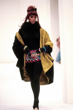 DOLCE & GABBANA Fall 1991 Runway Multicoloured Crystal-Embellished Mini Skirt