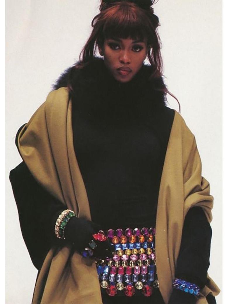 Women's DOLCE & GABBANA Fall 1991 Runway Multicoloured Crystal-Embellished Mini Skirt For Sale