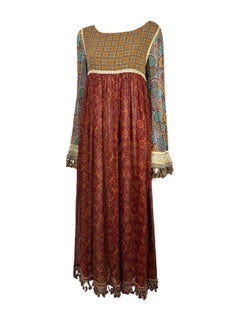 Dolce Gabbana Fall 1993 Paisley printed dress