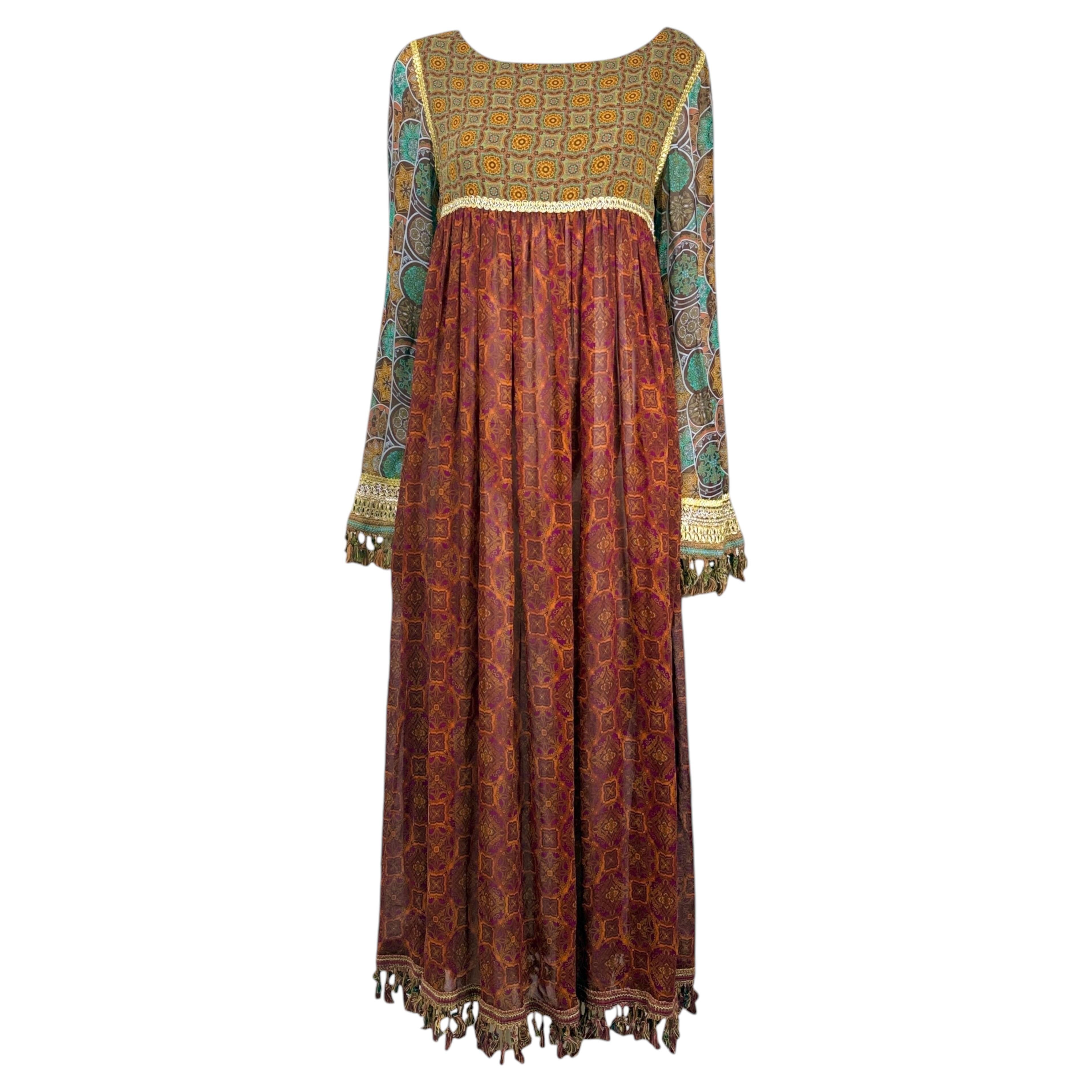 Dolce Gabbana Fall 1993 Paisley printed dress