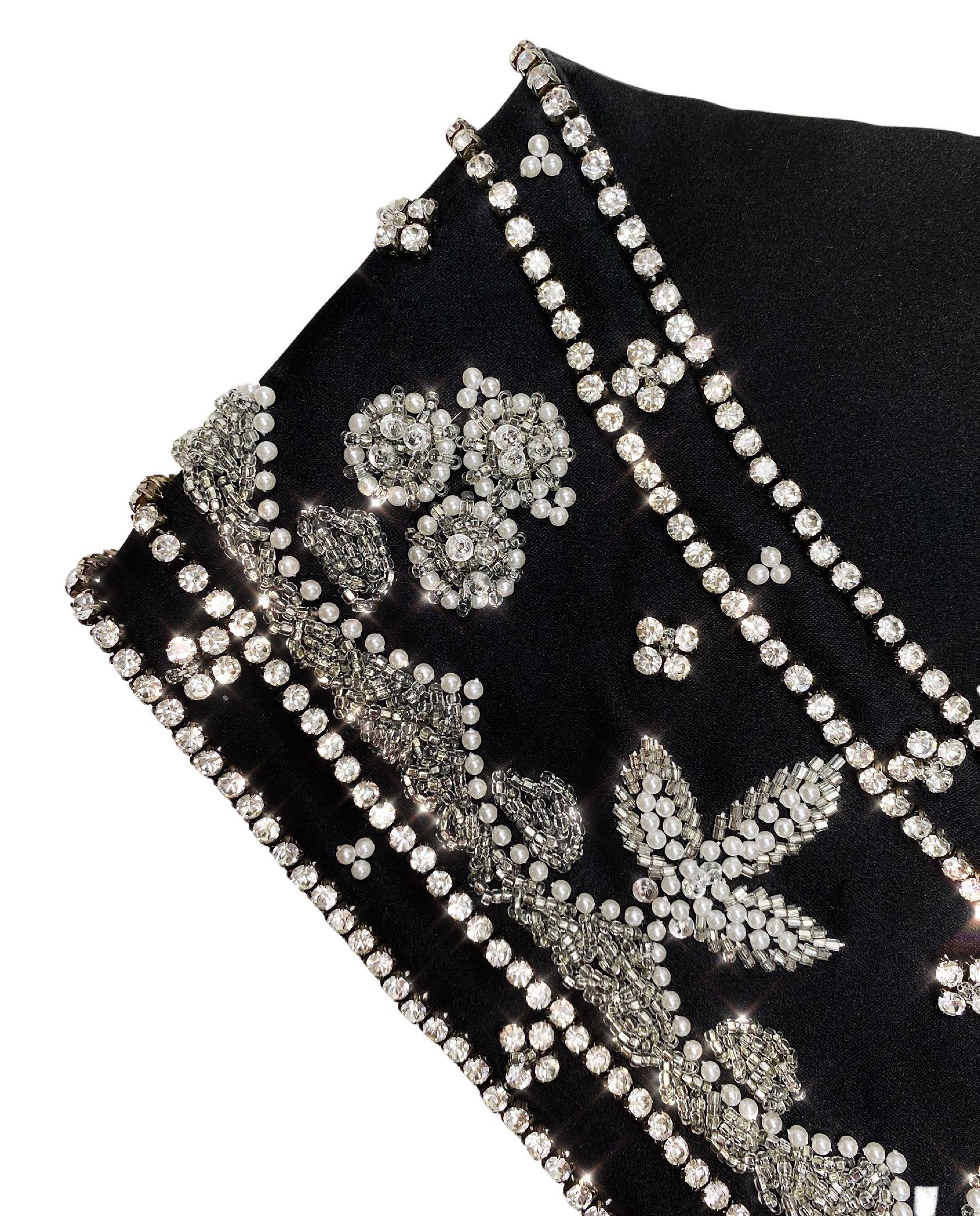 Nero Dolce & Gabbana Cintura in seta impreziosita Autunno 1999 in vendita