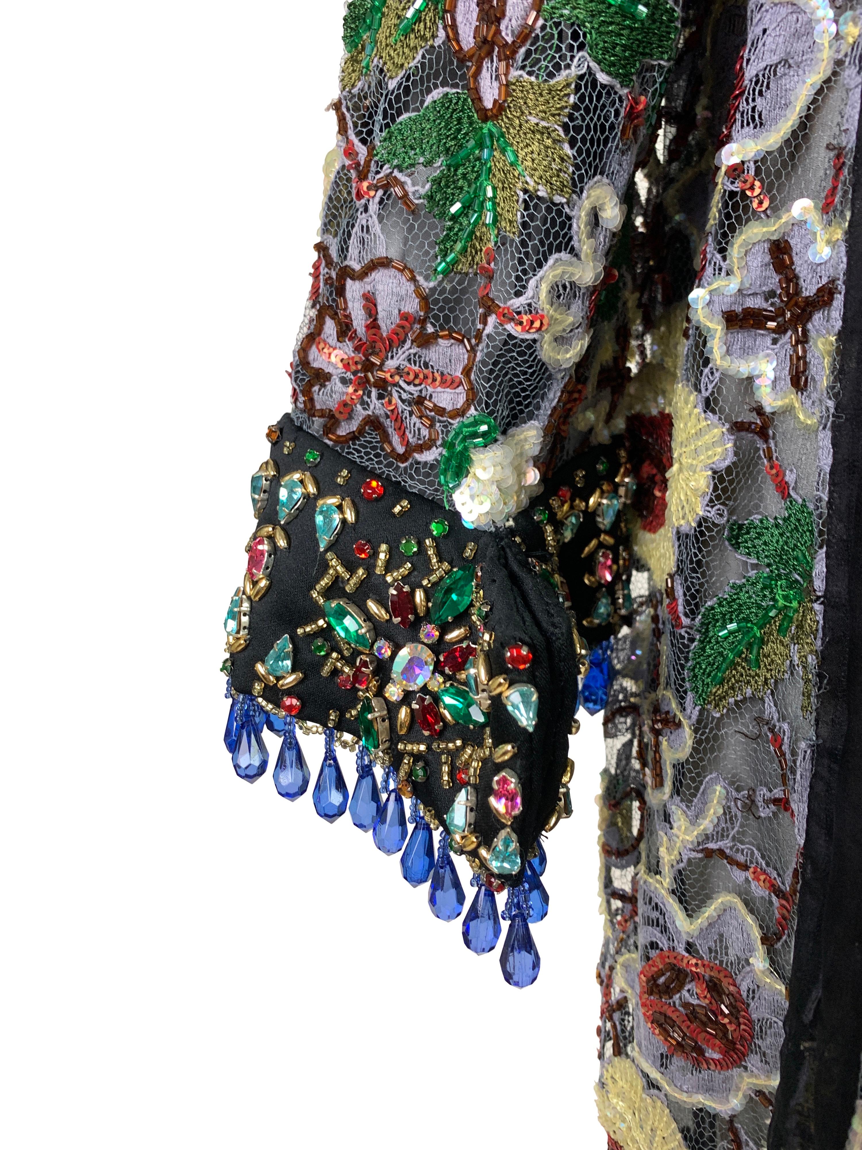 Dolce & Gabbana Fall 1999 Embellished Silk Coat as seen on Whitney Houston 3