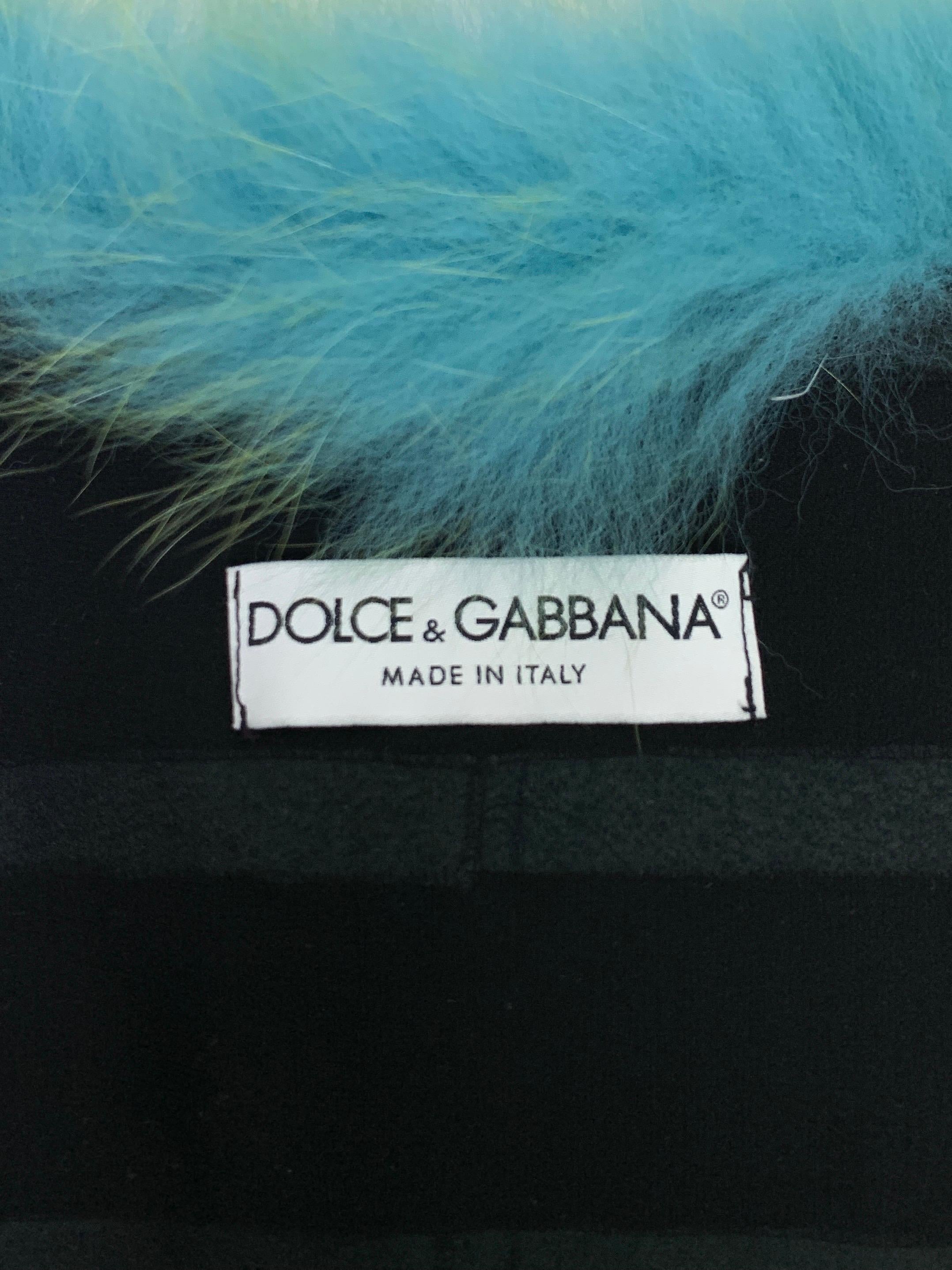 Dolce & Gabbana Fall 1999 Fox Fur Jacket In Excellent Condition For Sale In Prague, CZ