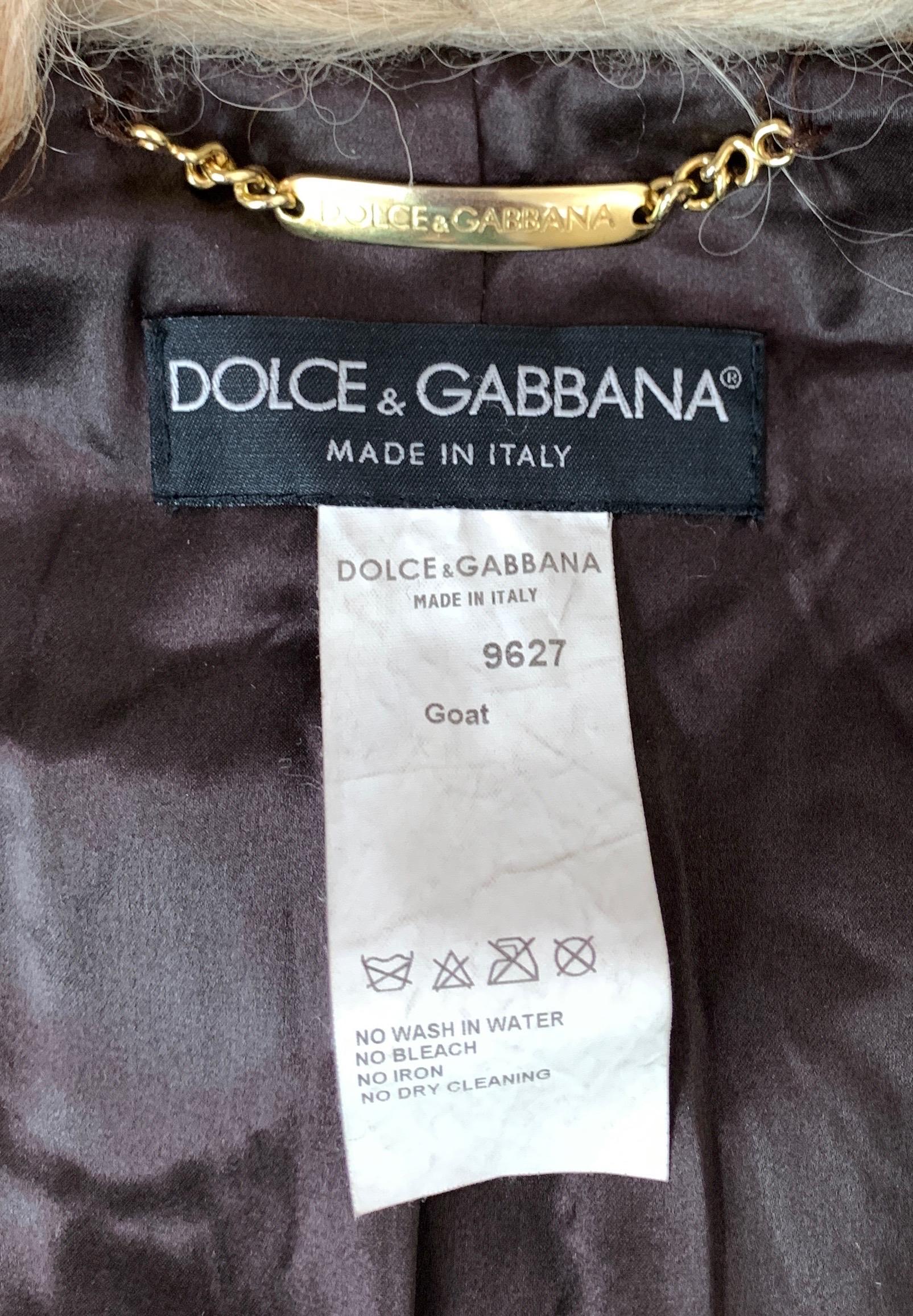 Dolce & Gabbana Fall 2001 Embellished Leather Coat 5