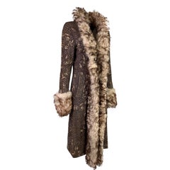 Dolce & Gabbana Fall 2001 Embellished Leather Coat