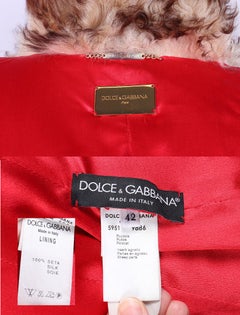 Dolce & Gabbana Fall 2001 — Ferret Fur Coat. Size 42 / IT 42 Runway