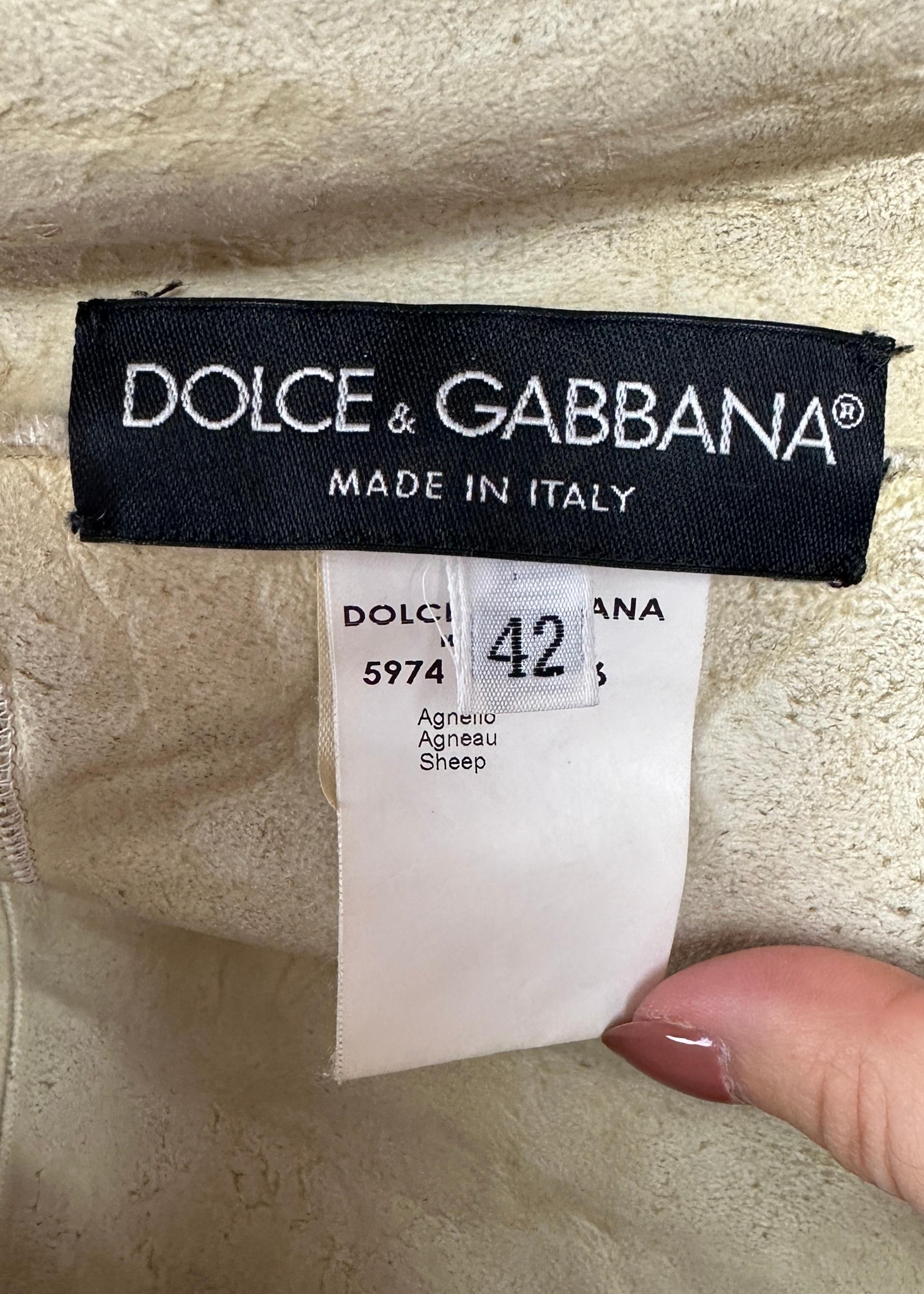 Dolce & Gabbana Fall 2001 Shearling Coat For Sale 3
