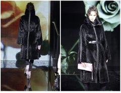 Dolce & Gabbana Fall 2003. Weasel fur coat. Size 40.