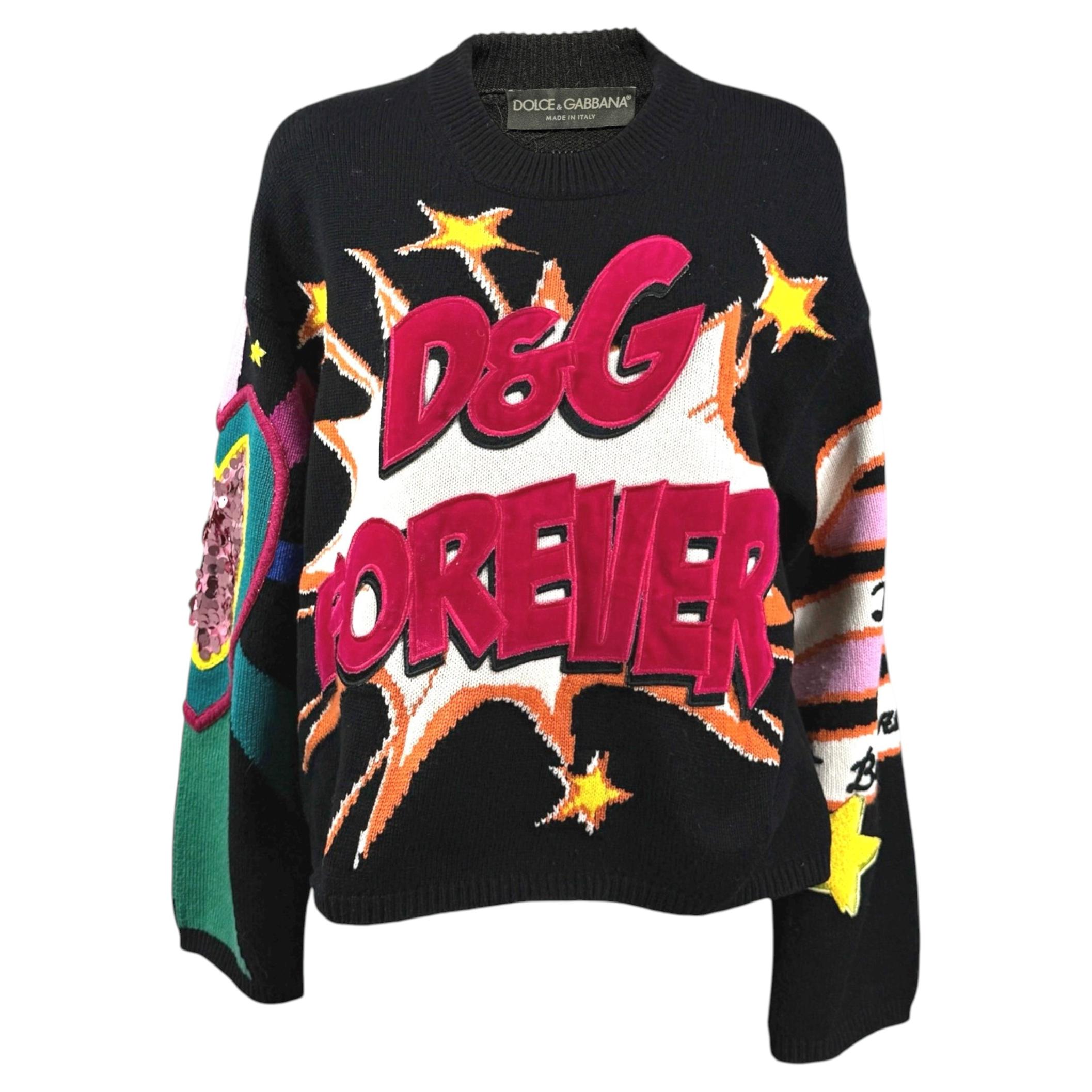 Dolce Gabbana Fall 2018 Multicolor wool pullover