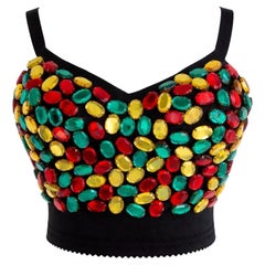 Dolce & Gabbana Fall/Winter 1991 “Hard Candy” Rainbow Bustier Top