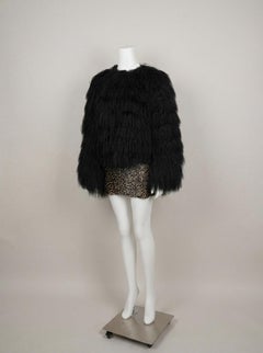 Dolce & Gabbana Fall/Winter 1999 Black Goat Hair Jacket