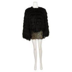 Dolce & Gabbana Fall/Winter 1999 Black Goat Hair Jacket