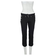 Dolce & Gabbana Herbst/Winter 2006 Heraldic Button Cropped Pants IT40