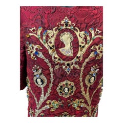 Dolce & Gabbana Fall/Winter 2016 Embellished Jacquard Cameo Dress