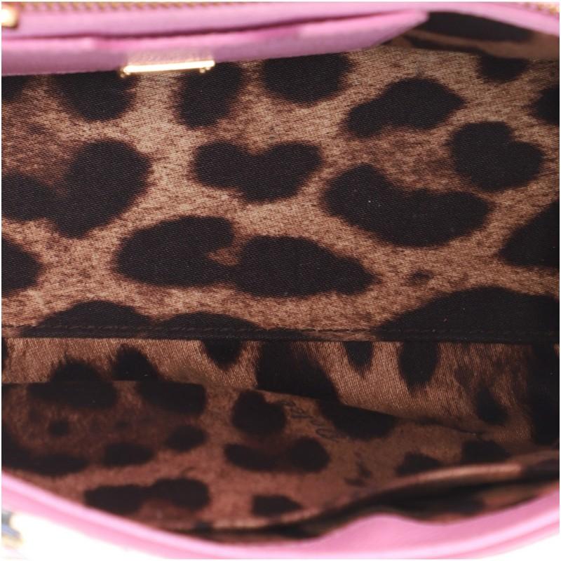Purple Dolce & Gabbana Family Miss Sicily Bag Patchwork Leather Medium