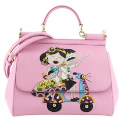 Dolce & Gabbana Family Miss Sicily Bag Patchwork Leather Medium