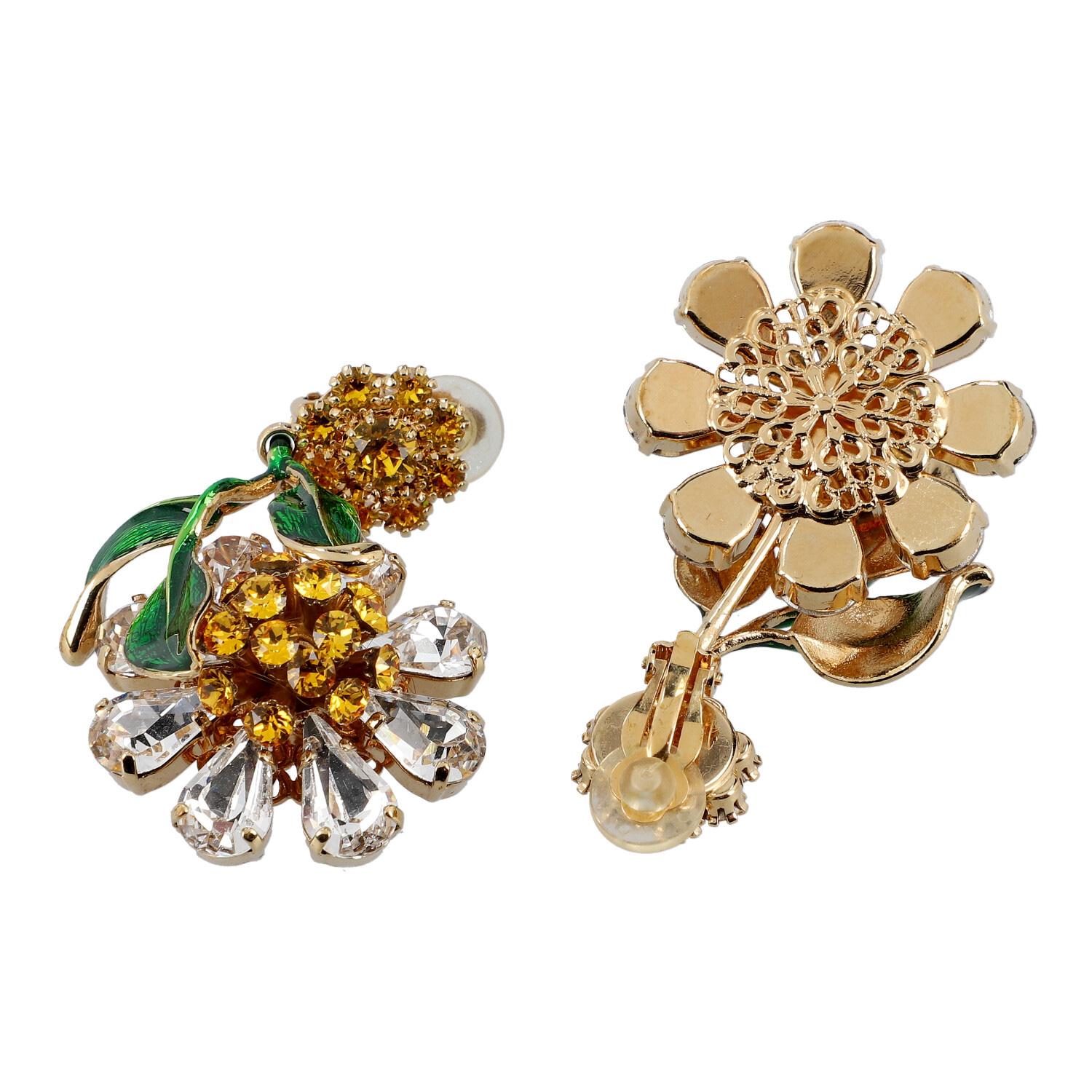 Dolce & Gabbana Fashion Jewelry Clip Earrings In Excellent Condition For Sale In Stuttgart, BW