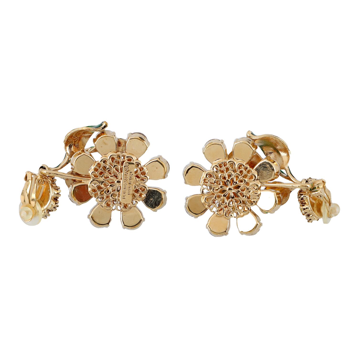 Dolce & Gabbana Fashion Jewelry Clip Earrings For Sale 1