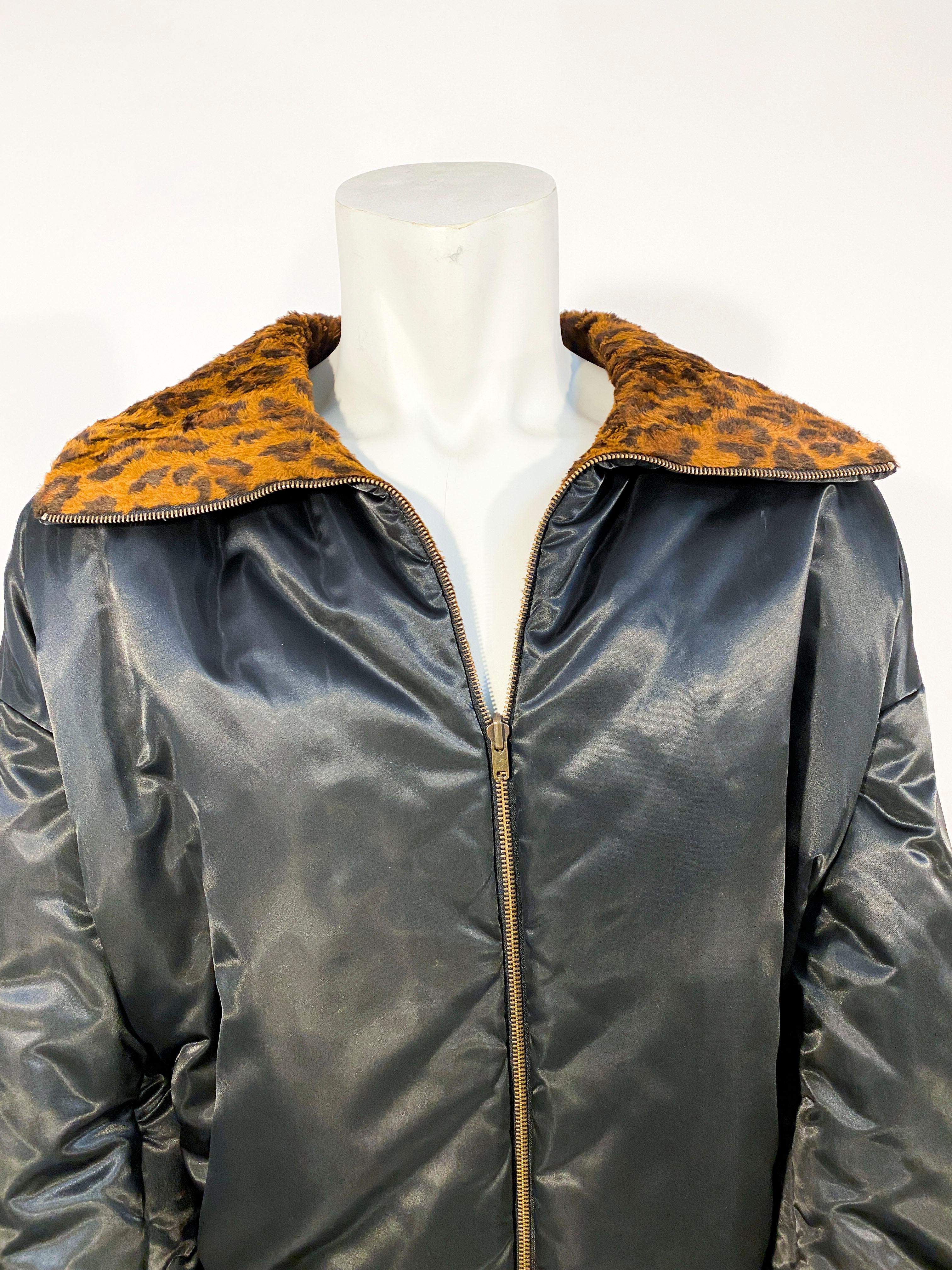 cheetah leather jacket