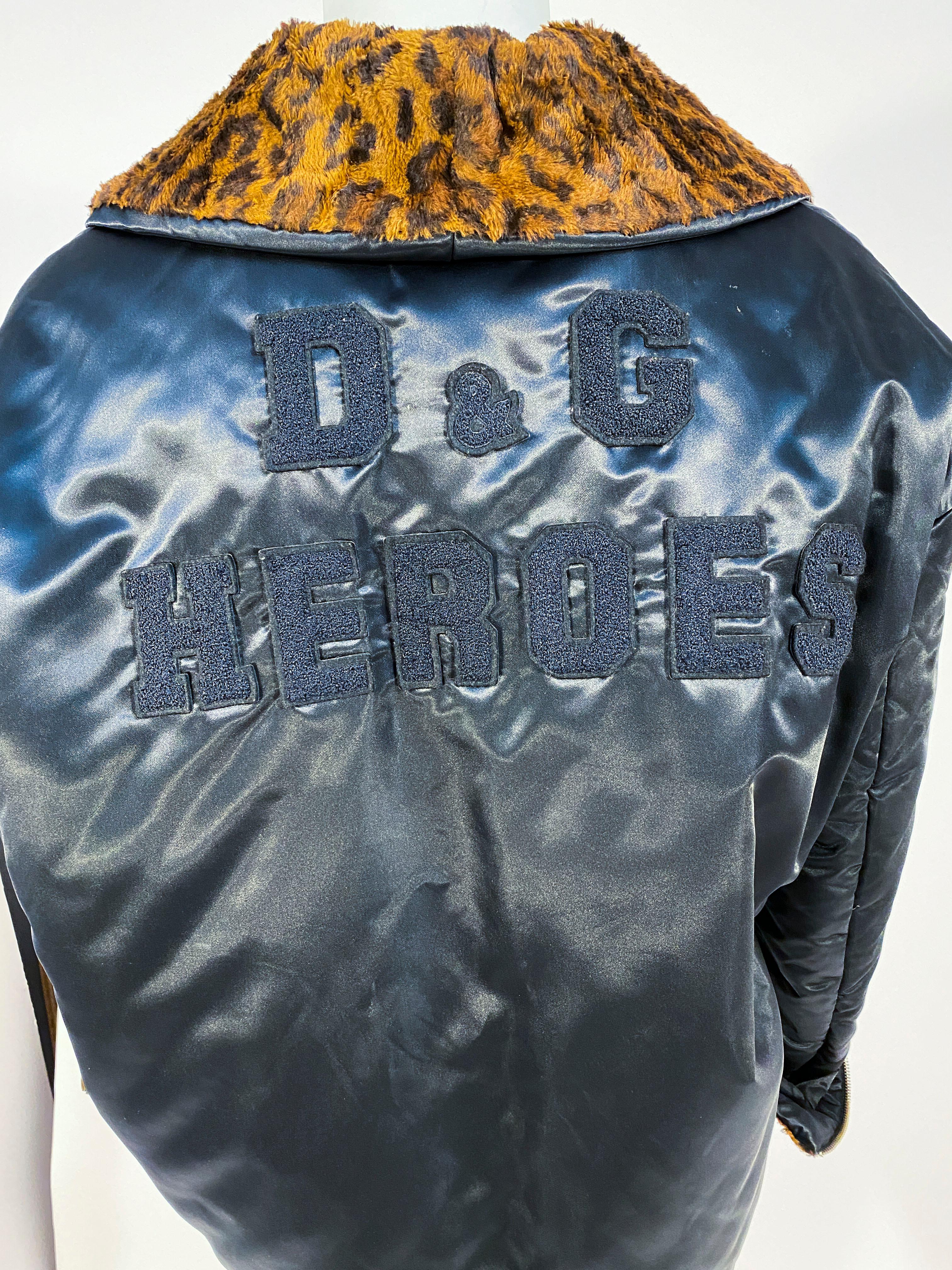 Dolce & Gabbana Faux Cheetah Fur Reversible Jacket 2