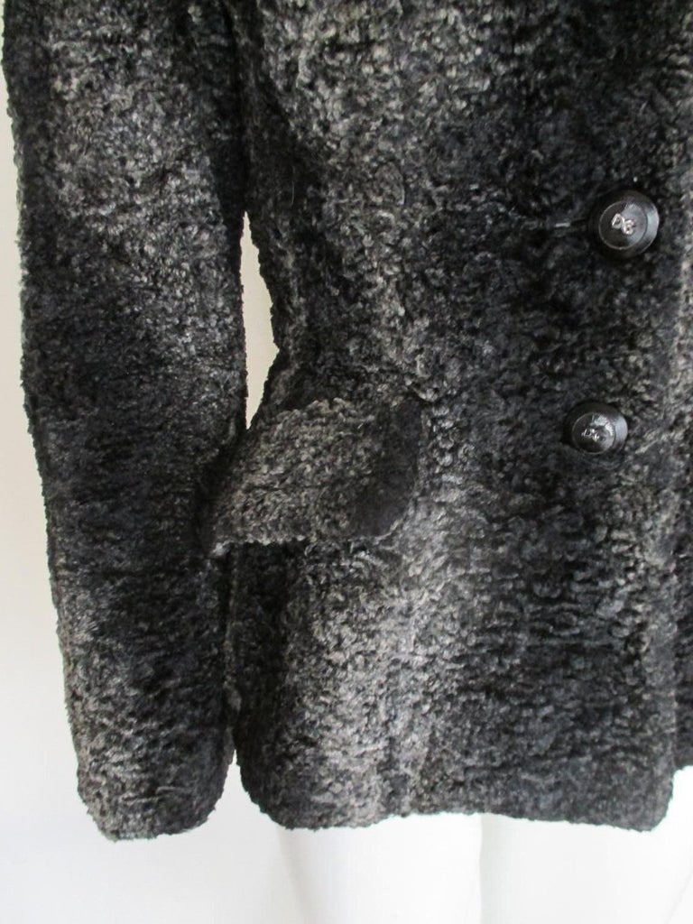 Dolce and Gabbana Faux Fur Jacket small For Sale at 1stDibs