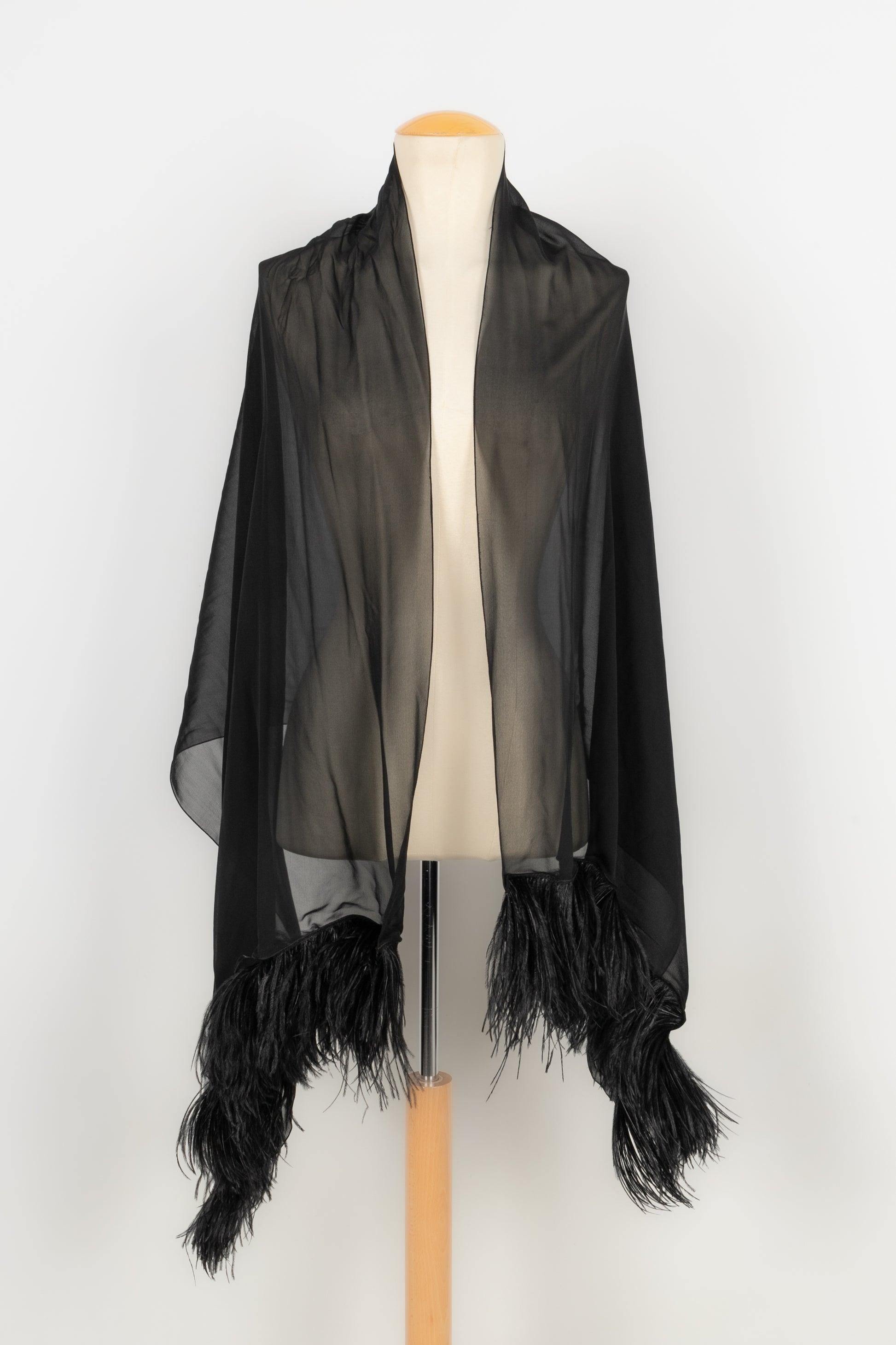 Dolce & Gabbana Feather and Black Silk Blouse 2