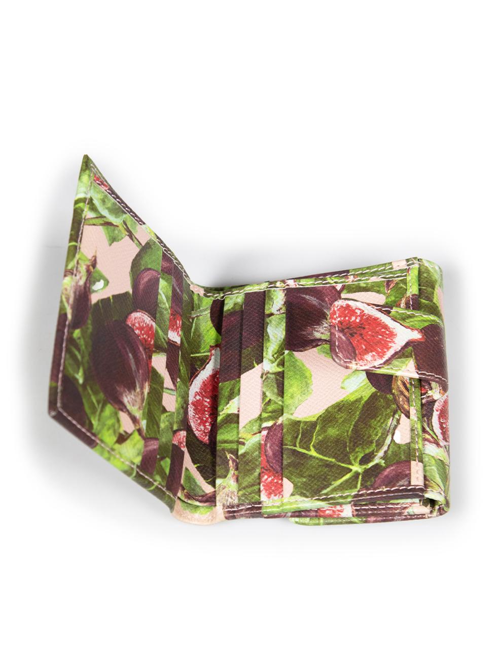 Dolce & Gabbana Fig Print Leather Wallet 1