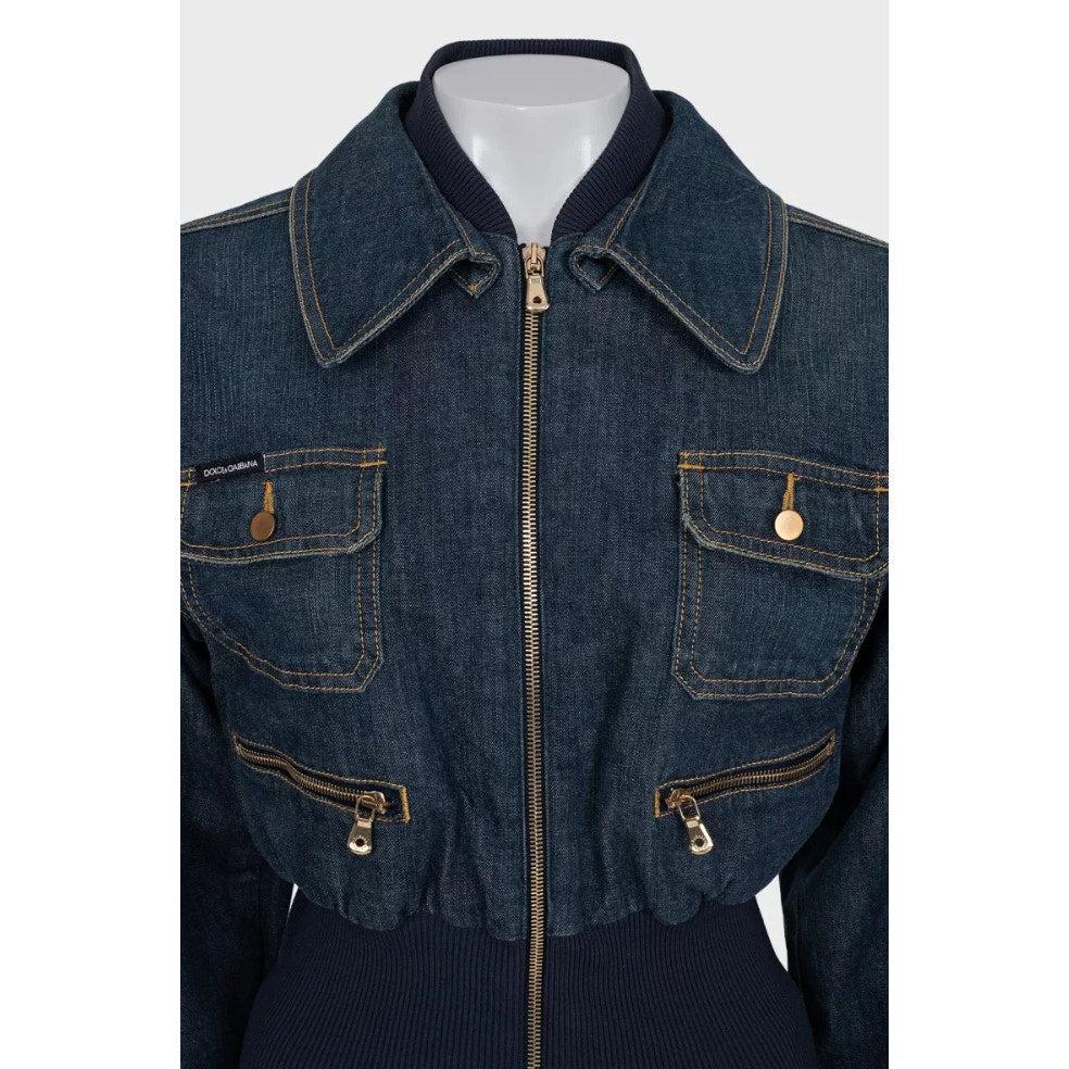 Dolce & Gabbana Veste en jean ajustée - IT40 / Taille S Bon état - En vente à Krakow, PL