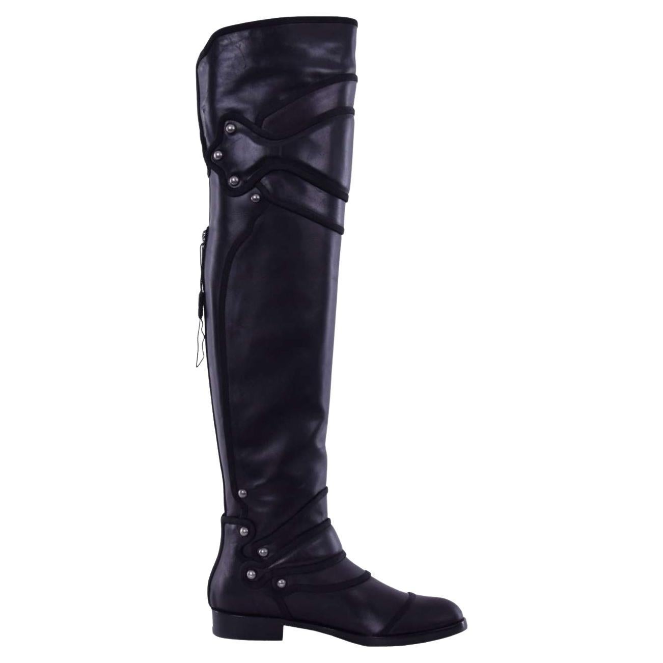 ブーツその他 DOLCE & GABBANA STRETCH JERSEY OVER-THE-KNEE BOOTS Dolce & Gabbana Over-the-knee boots for Women | Online Sale