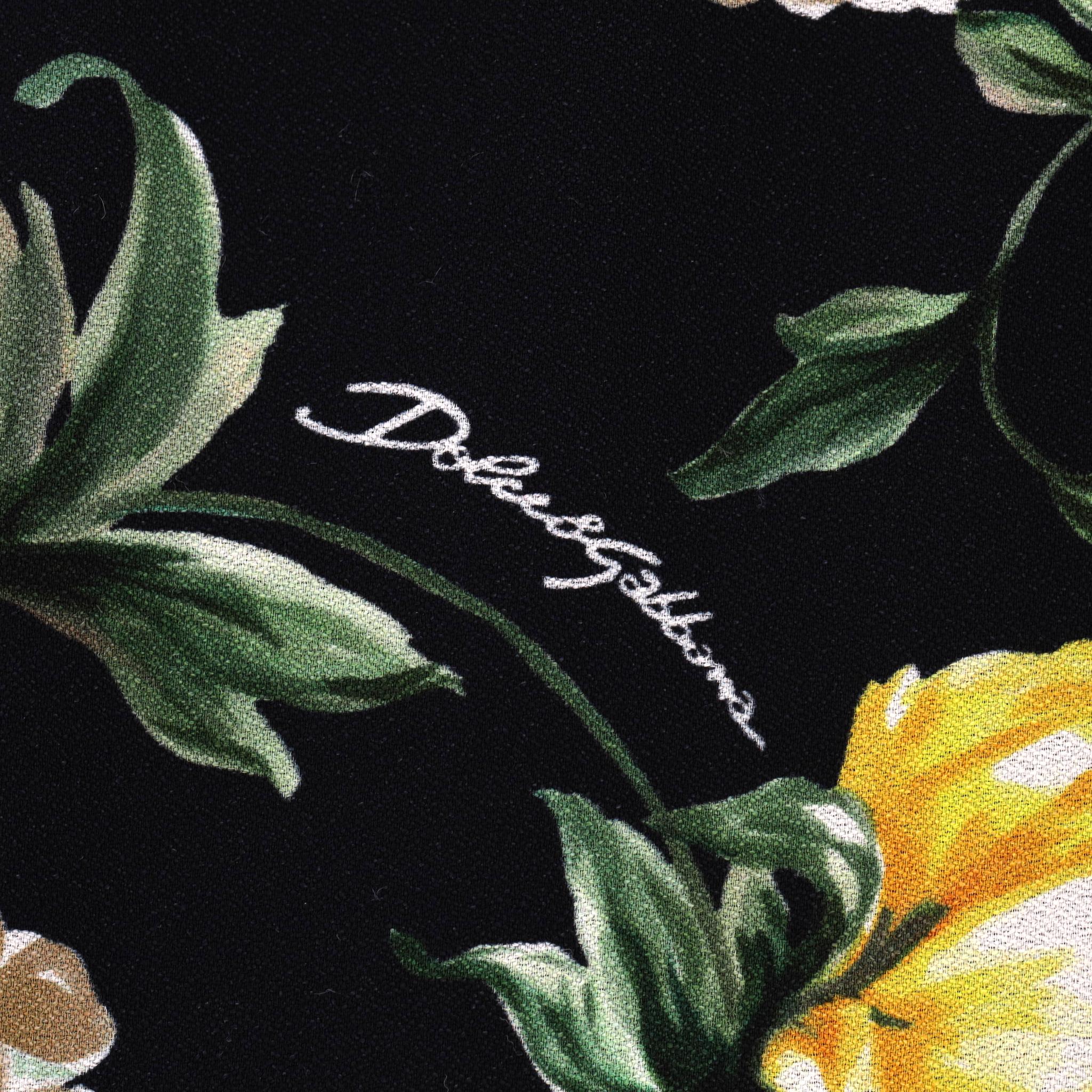 Dolce & Gabbana - Robe florale à ligne A Pour femmes en vente