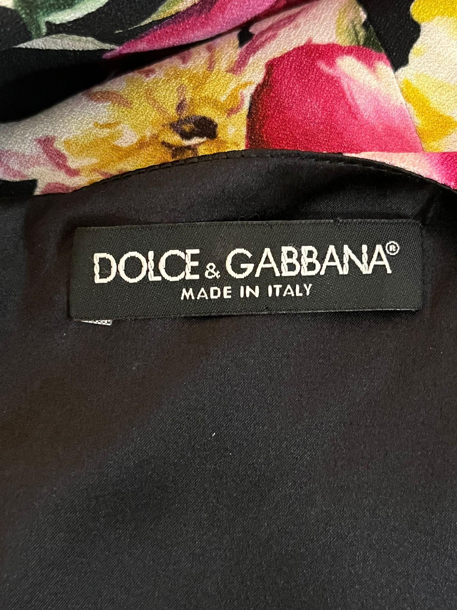 Dolce & Gabbana Floral A-Line Dress For Sale 1