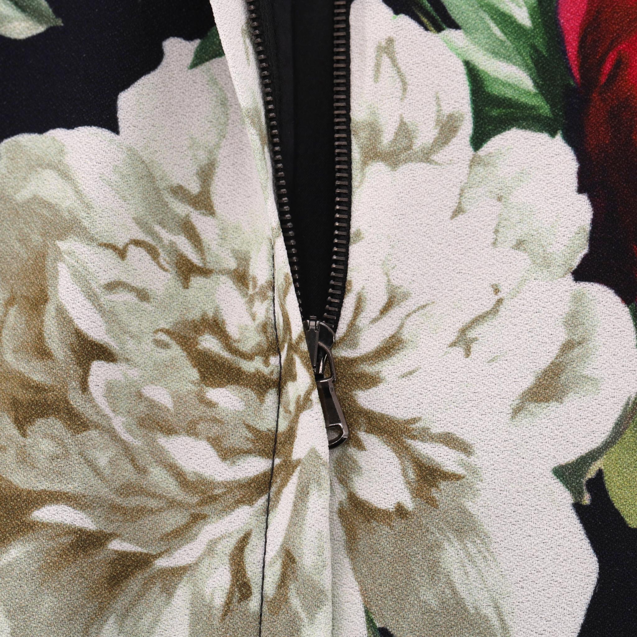 Dolce & Gabbana - Robe florale à ligne A en vente 1
