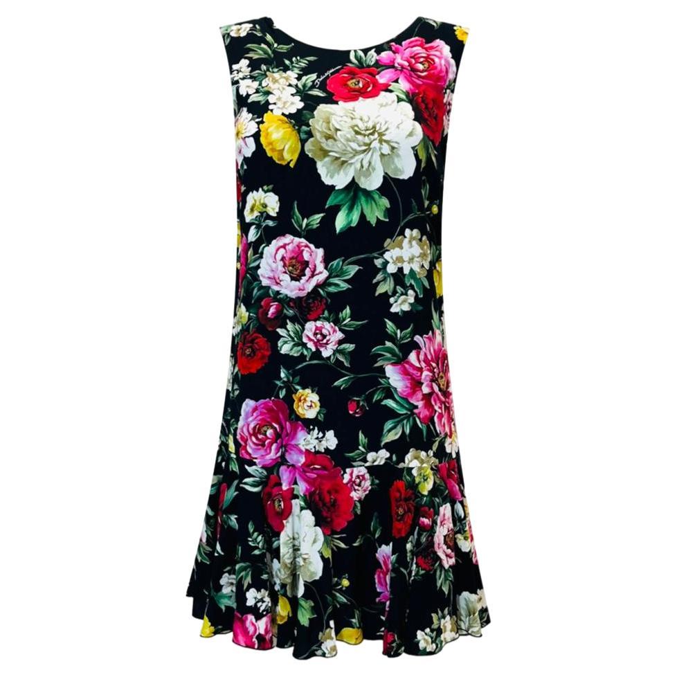 Dolce & Gabbana Floral A-Line Dress For Sale