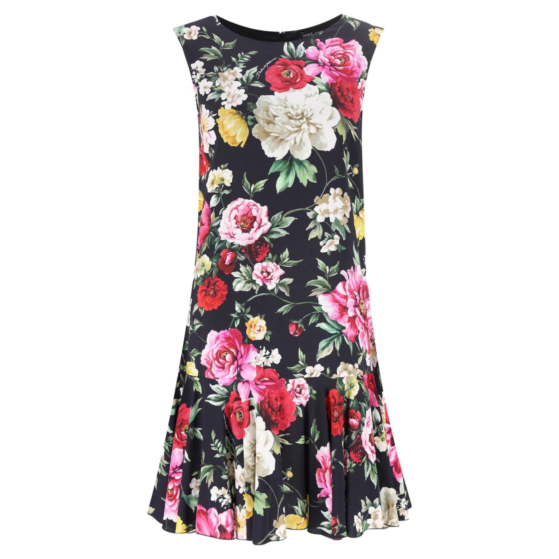 Dolce & Gabbana - Robe florale à ligne A