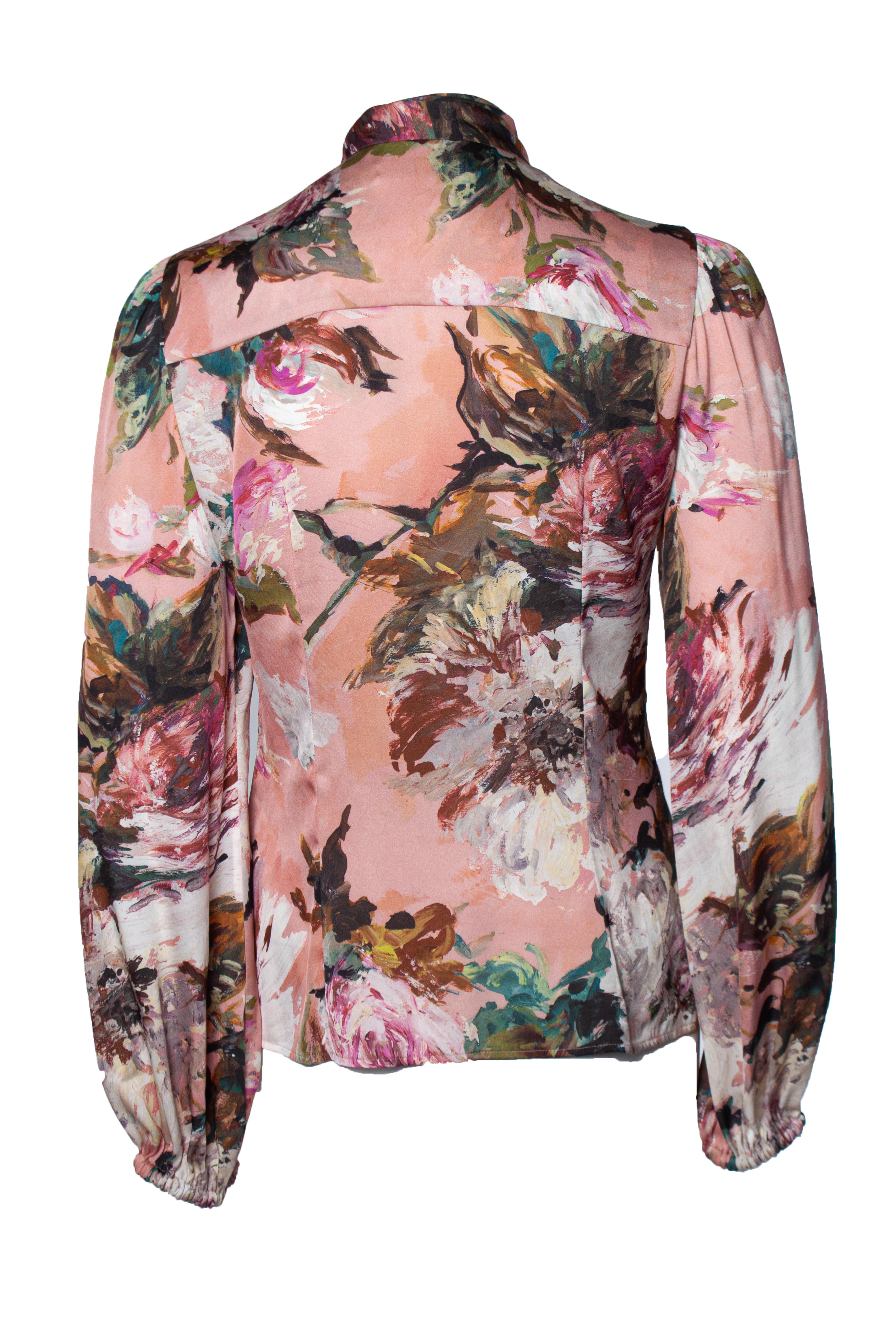 Brown Dolce & Gabbana, Floral blouse For Sale