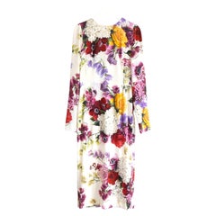 Dolce & Gabbana Floral Bouquet Print Sheath Dress