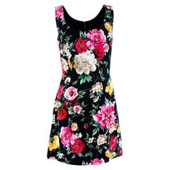 Dolce & Gabbana Floral Brocade Shift Dress - US 0