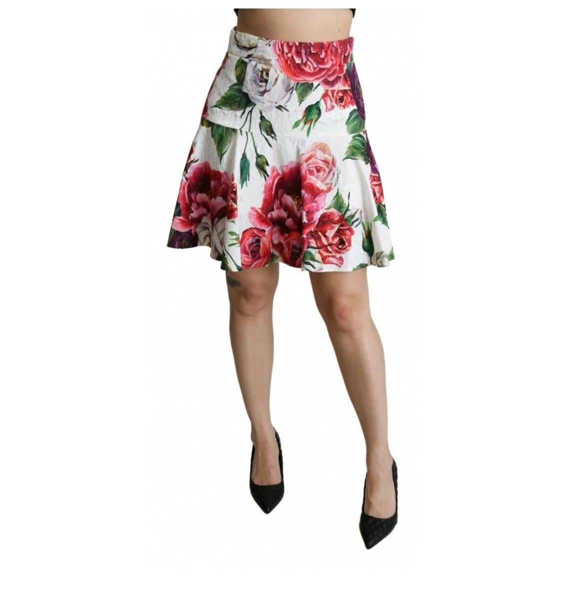 floral a-line mini skirt