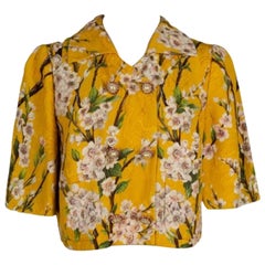 Dolce & Gabbana Jacke aus geblümter Baumwolle