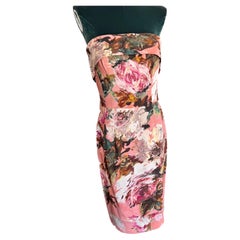 Used Dolce Gabbana Floral Dress with Bustier 