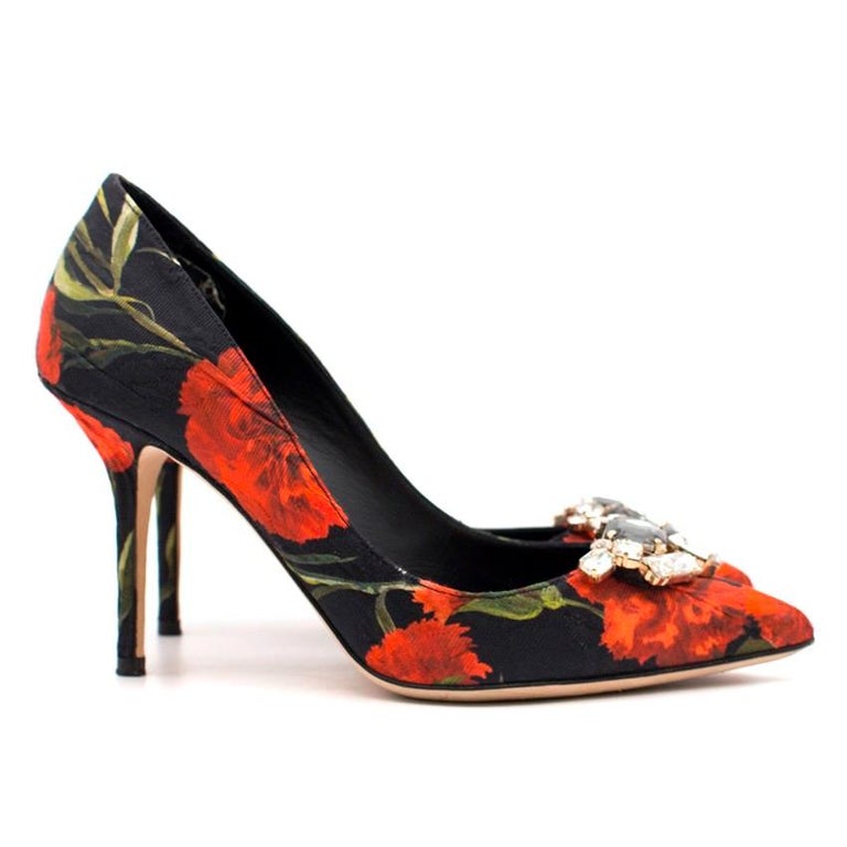 dolce and gabbana floral heels