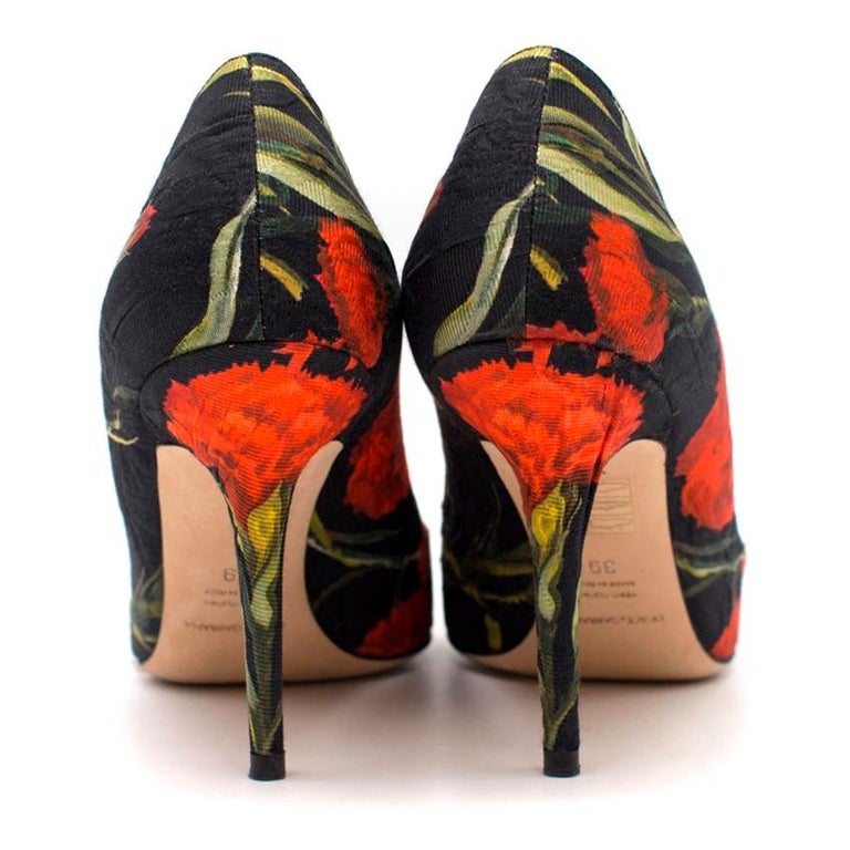 dolce and gabbana floral heels