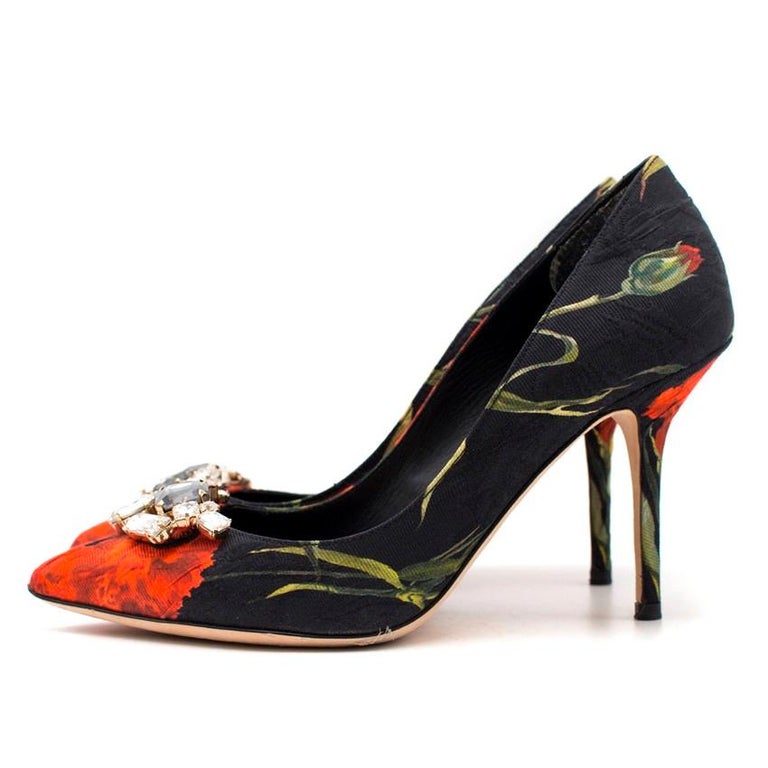 dolce and gabbana floral heels