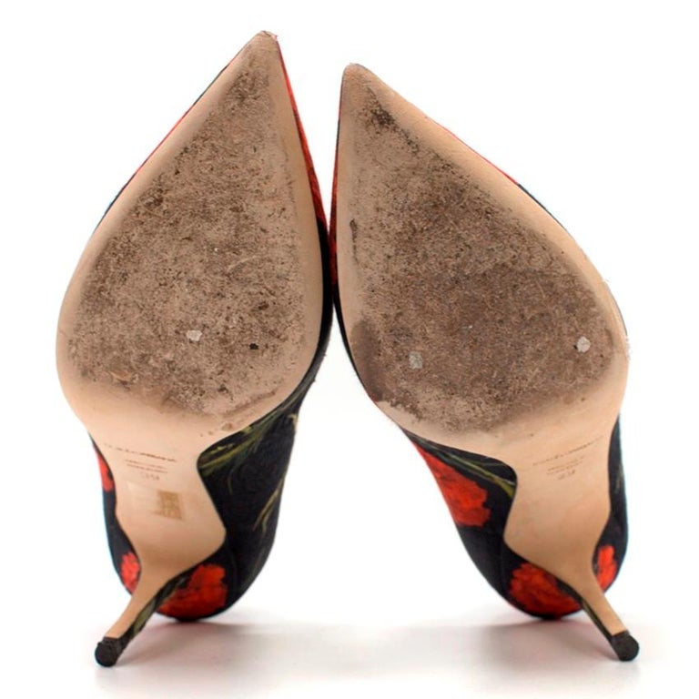 dolce and gabbana floral heels