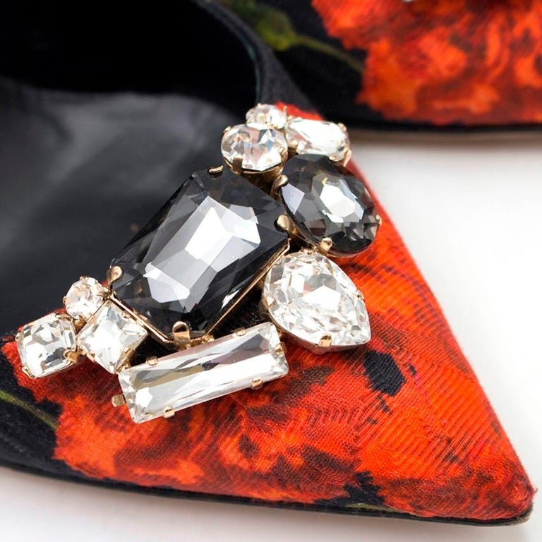 dolce and gabbana floral heels