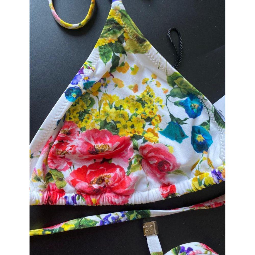 Dolce & Gabbana Floral Field Brightly-Colored Beachwear Bikini Set Multicolour In Good Condition In WELWYN, GB