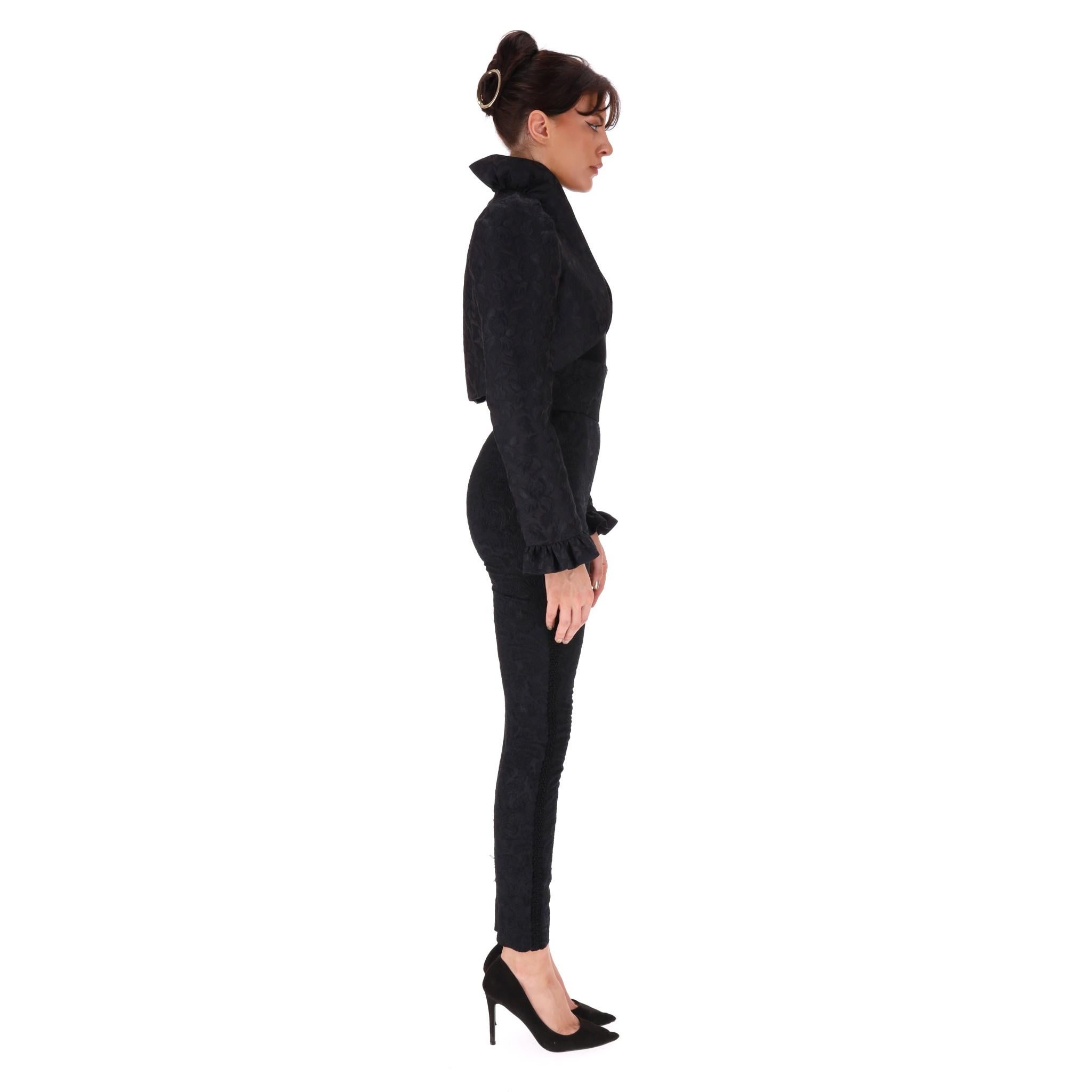 Dolce & Gabbana Floral Jacquard Bolero Jacket In New Condition For Sale In London, GB