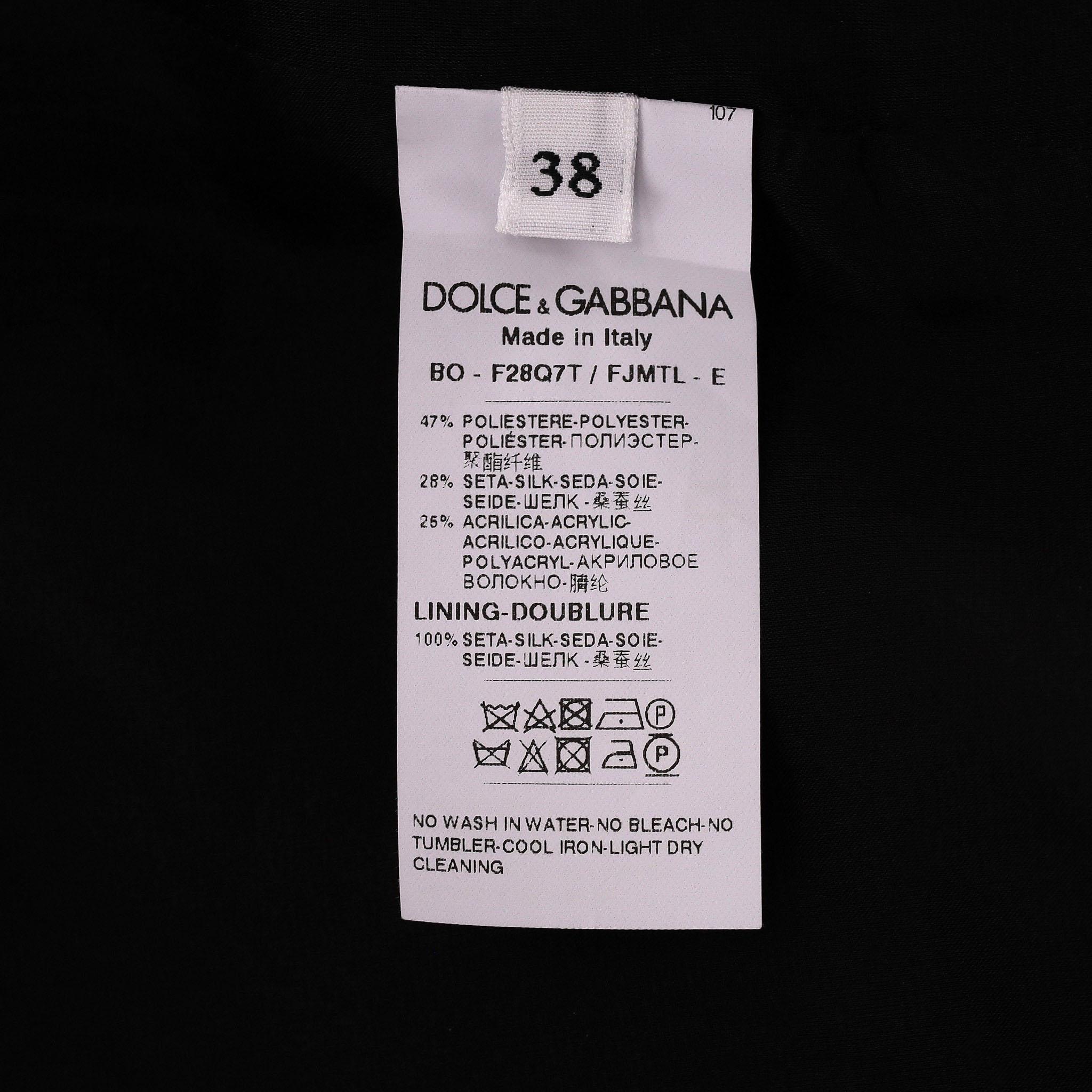 Dolce & Gabbana Floral Jacquard Bolero Jacket For Sale 4