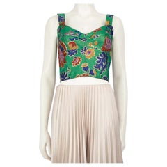 Dolce & Gabbana Floral Jacquard Bustier Top Size M